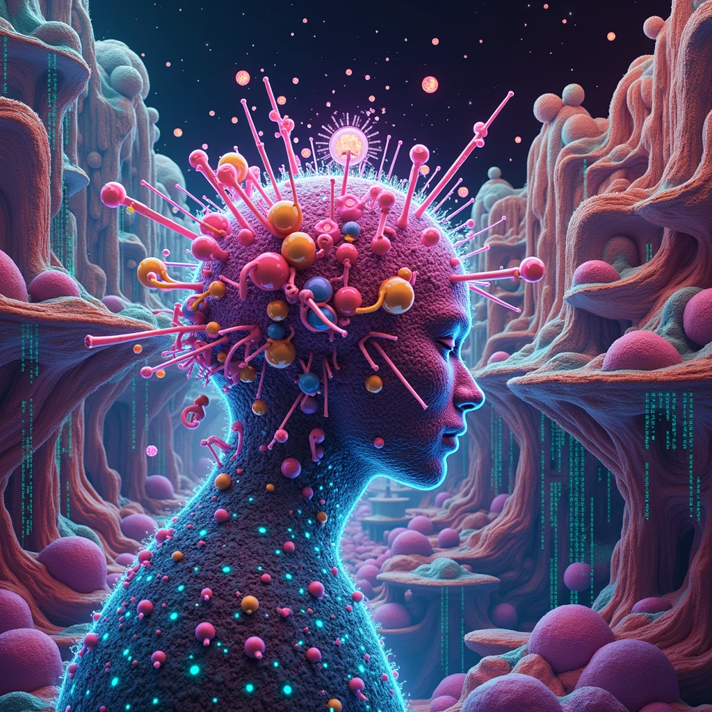 meme, surréaliste, art numérique, ondes cérébrales, flux d'information, transmission culturelle, subconscient, modèle abstrait, Psychédélique, couleurs Néon, art de pépin, cyberpunk, Éclairage cinématographique, hyper détaillé, 8k, Photoréaliste, volumétrique, lancer de rayons, éclairage de studio, couleurs vives, Psychédélique elements, contenu viral, Réseaux sociaux, phénomène culturel
