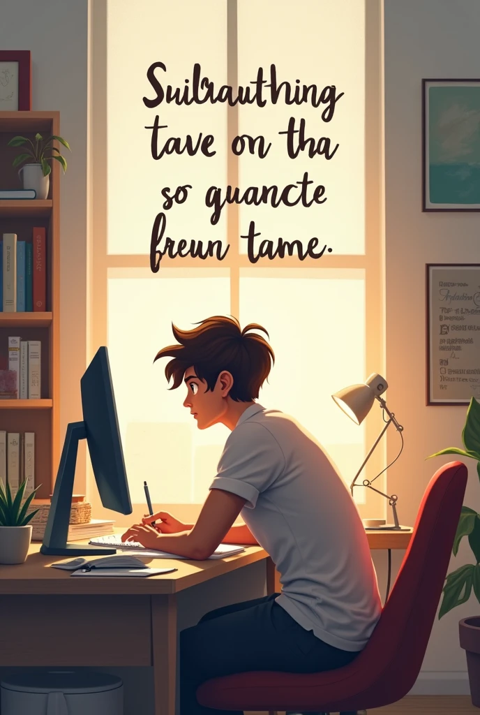 . Force me into studying with an image having a great quote. I will use it as my lock screen .