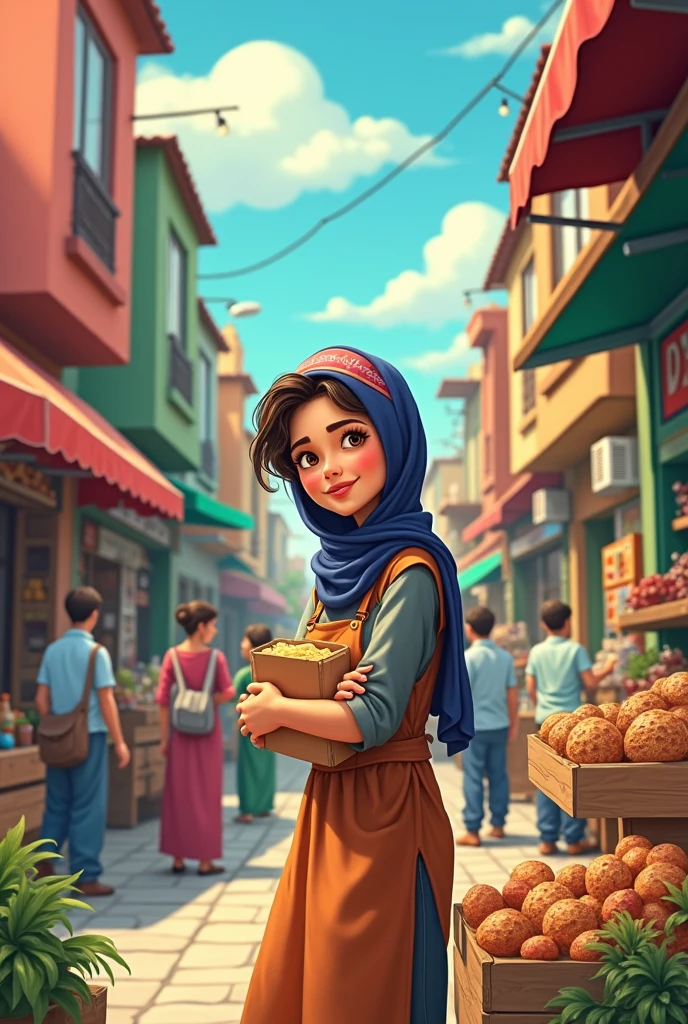 Maryam determined in her heart that she would never give up. He started working at a shop in his neighborhood, and started saving the little money he earned Generate in animated form