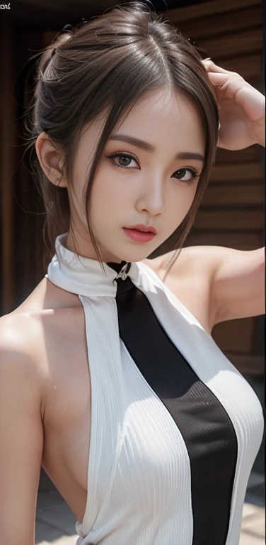 ((16K, masterpiece, RAW Photos, Highest quality,Ultra-high resolution, Realistic, Highly detailed CG integrated in 16K)), 8k, diamond,wallpaper, Written boundary depth,Beautiful Face:1.4,big, Beautiful double eyelids,Cinematic Light,Beautiful Face,(Detailed face),(slender and cute woman:1.4),(20-year-old:1.4),(With the same expression:1.4),close ~ eye,(Pause, Skin color, And the clothes remain the same.:1.4),Accurate anatomy:1.4,((nsdw,naked,Pussy))