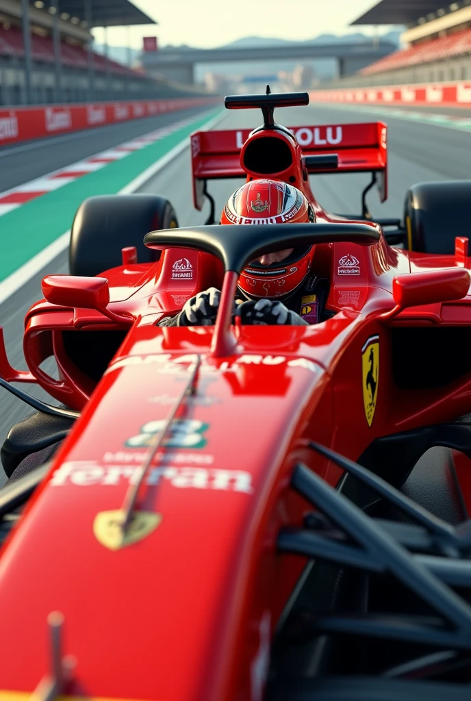 Believe me when I drive in Formula 1, but a current formula 1, something more realistic and with Ferrari 