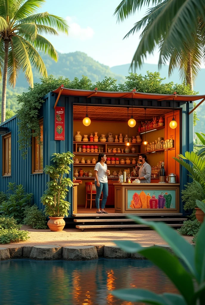 A container tea shop on kerala