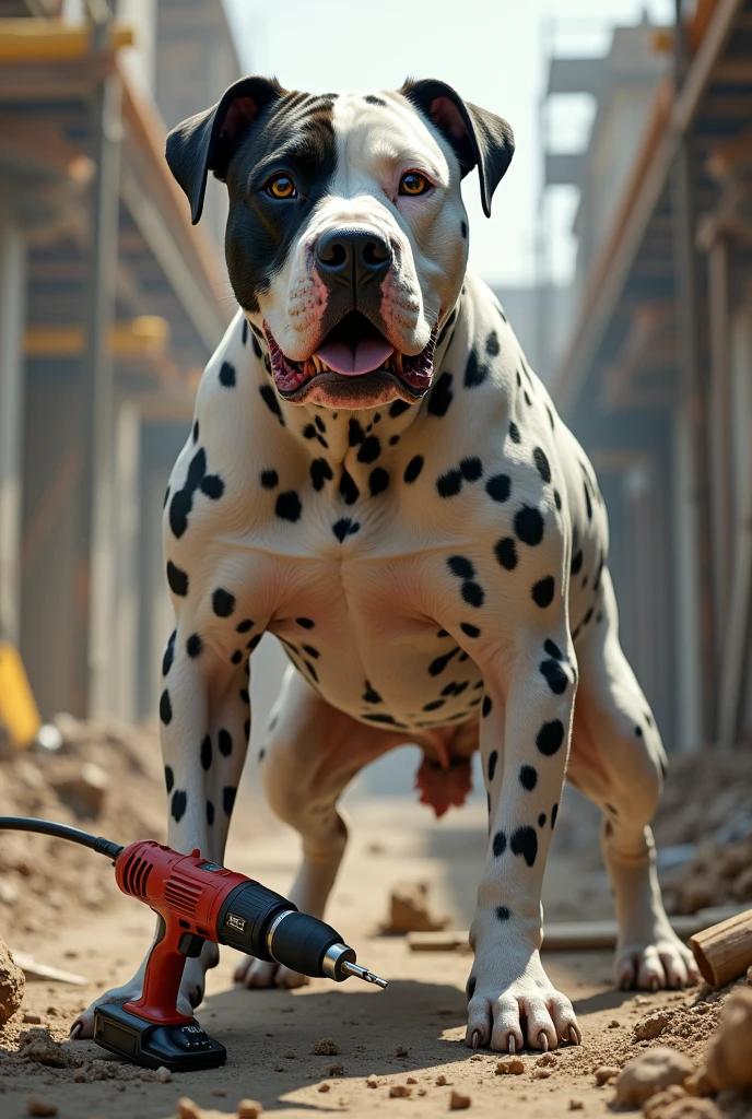 dog dalbit biton on drill