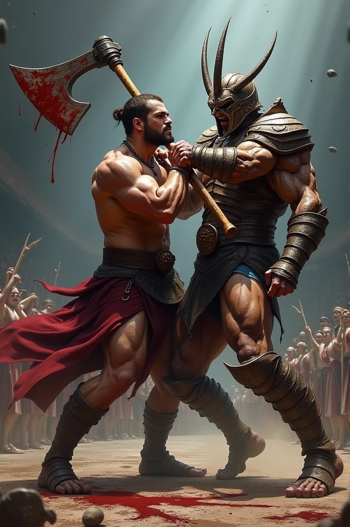 Romulus and Remus killing their uncle