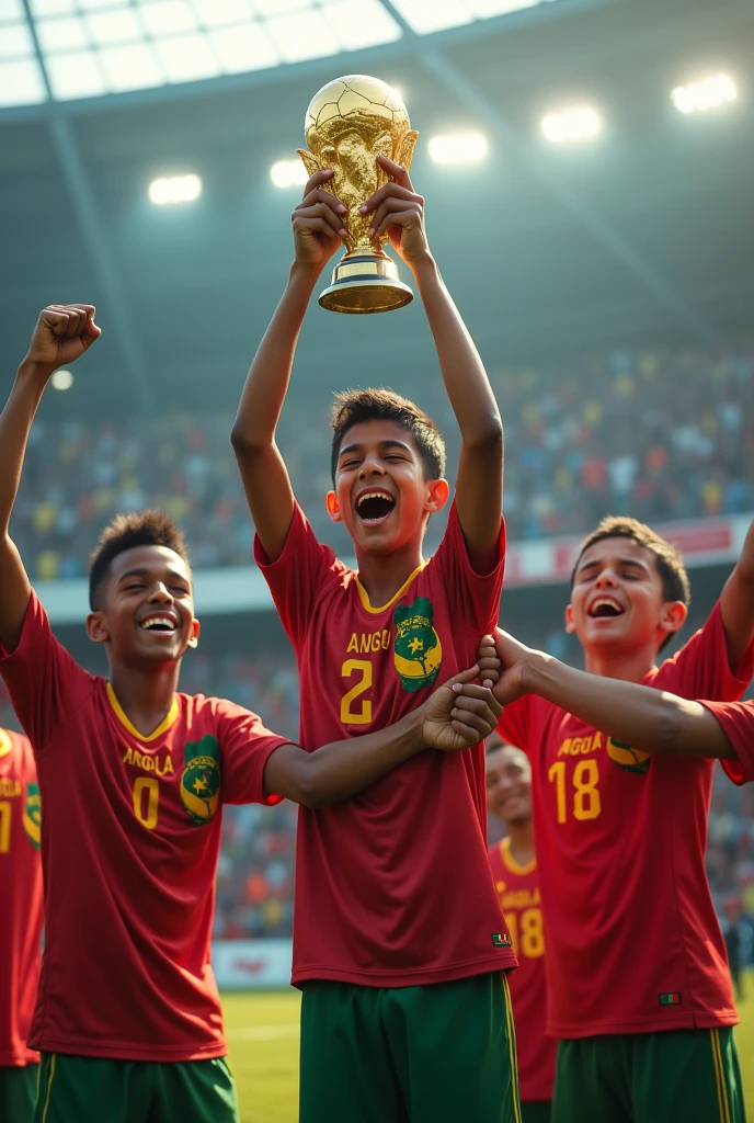A boy named Gabriel winning a world cup with Angola