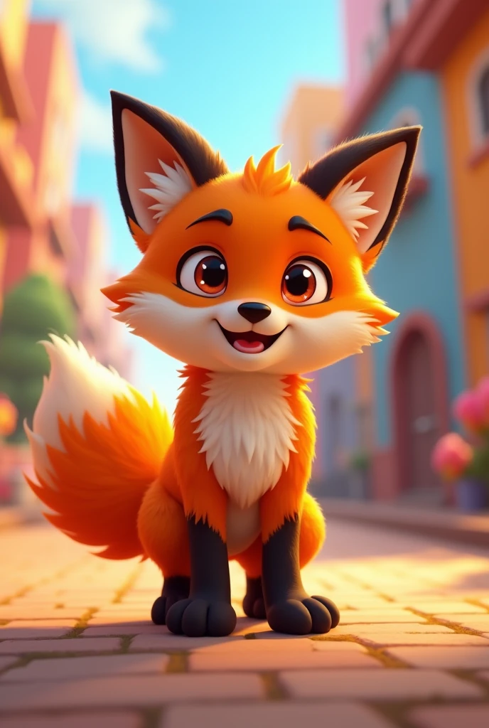 a furry orange fox robloxian