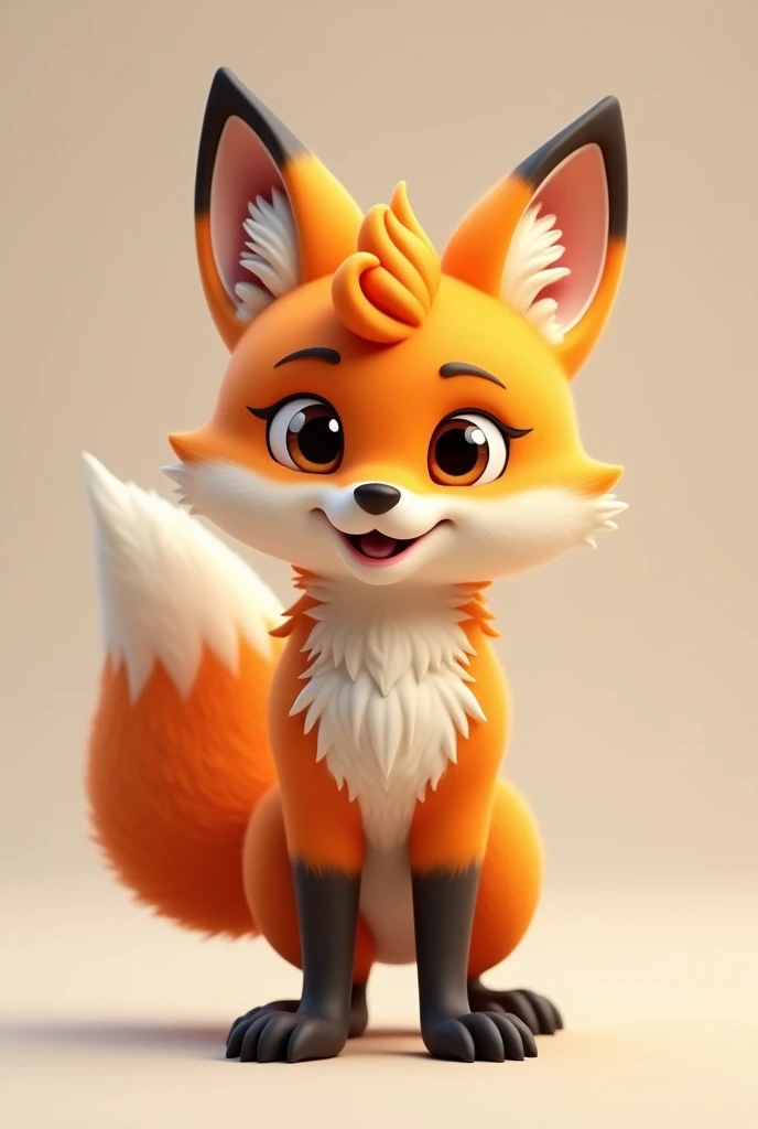 an orange fox furry