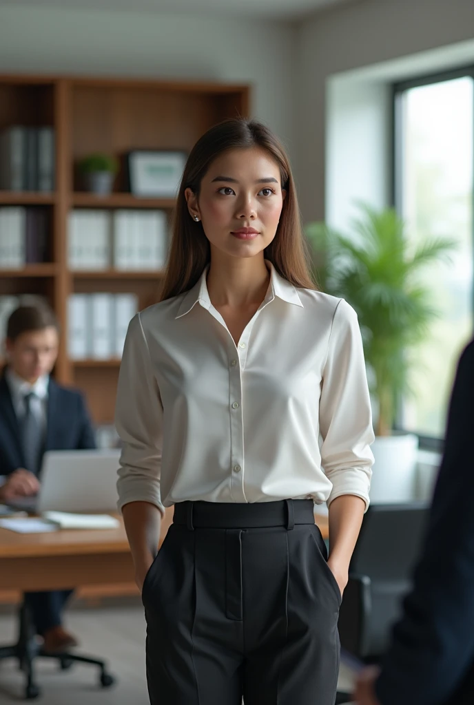 On-site interview、America、The other person is a girl