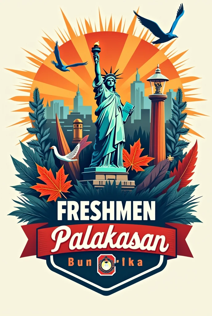Good afternoon, everyone! I hope you are all doing well. In preparation for the annual FRESHEMEN PALAKASAN with the theme 7 CONTINENTS, we are inviting all Puerto Campus Freshmen Students to showcase their digital arts skills by joining our "EMBLEM MAKING CONTEST."

1. Interested students must create an emblem that would represent our assigned continent, which is North America. The design of the emblem must incorporate symbols, text, and designs that would showcase and highlight the said continent.

no background
for shirt activity

2. The participant must take into consideration that the emblem must blend or harmonize with the orange color of the shirt (which is our assigned shirt color).


