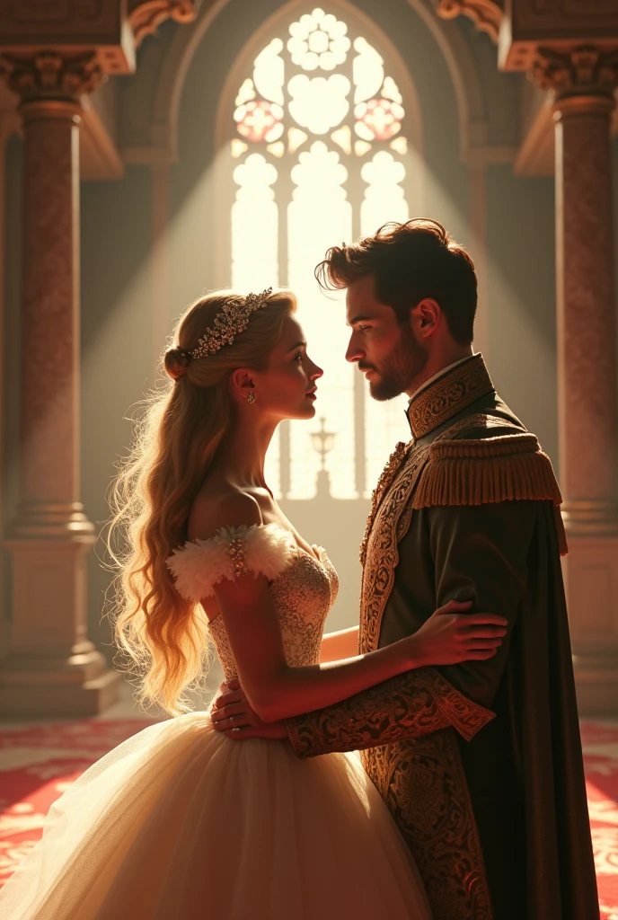 Cinderella wears diamond shoes in the kingdom and becomes queen and then meets the prince