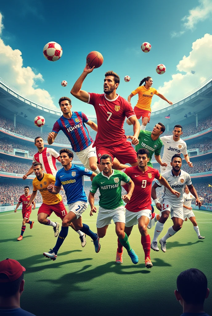 I want a photo that shows the main sports in the world