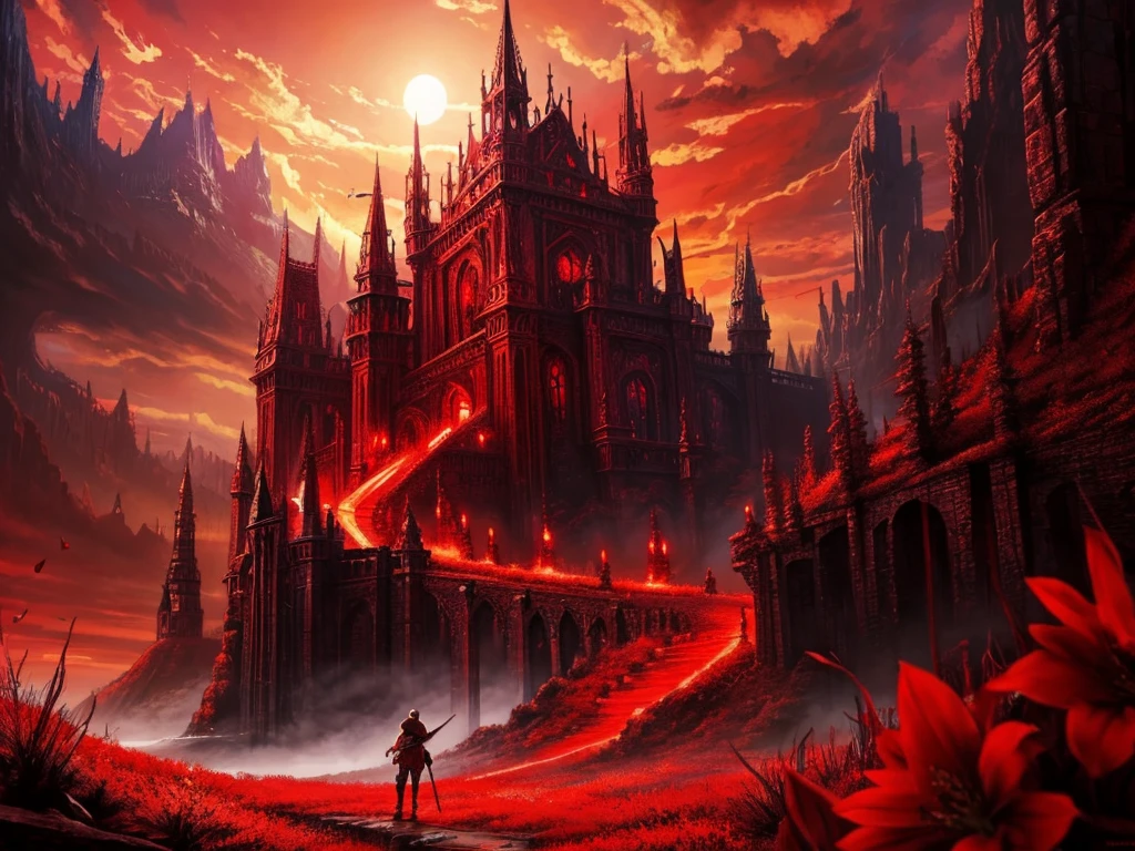 fantasy art red color