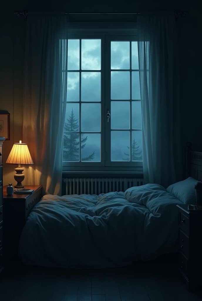 One night I couldn't sleep, the wind was hitting the windows