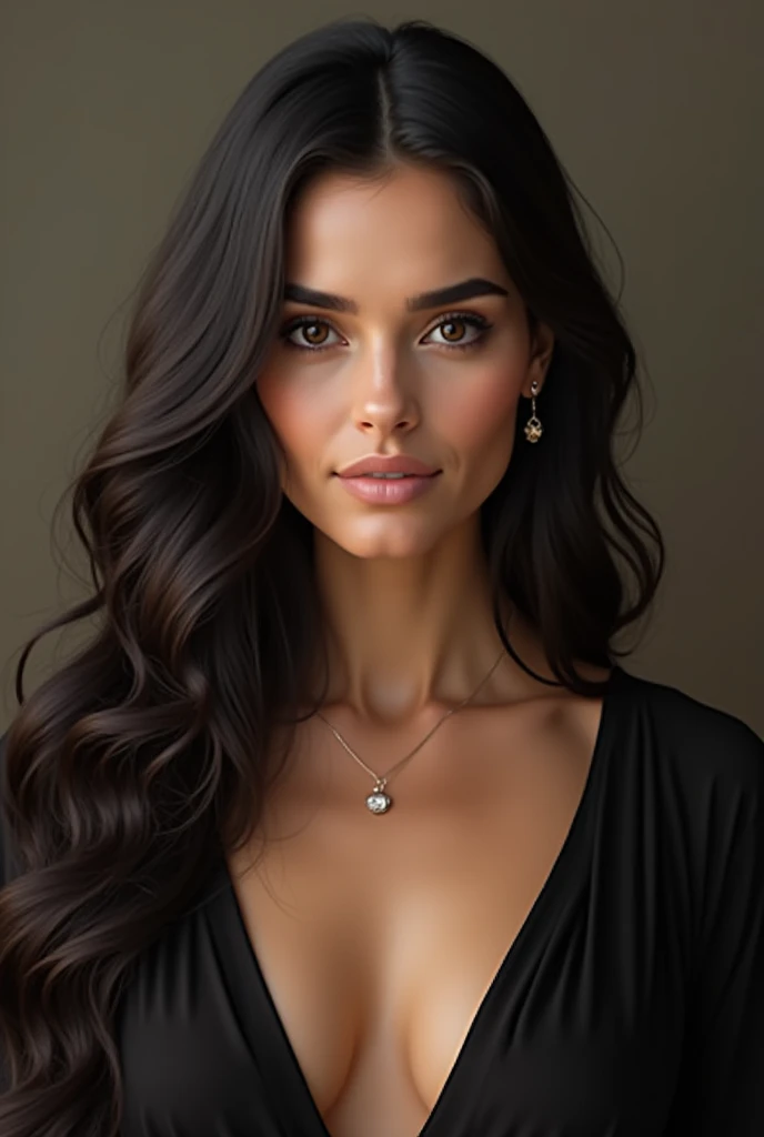 Femme de 50 ans, européenne, cheveux long noir, sexy, mere de famille, belle, douce, innocente, magnifique visage, réaliste, décolleté plongeant