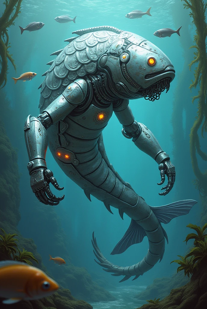 Fish+iron man cross breeding