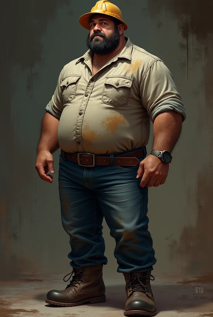 Chat is a burly man in his early 40s, with a rugged appearance from years of labor. He has a weathered fac, and calloused hands. His dark hair is often hidden under a hard hat, and his clothing consists of a worn, stained work shirt, sturdy jeans, and heavy-duty boots.
