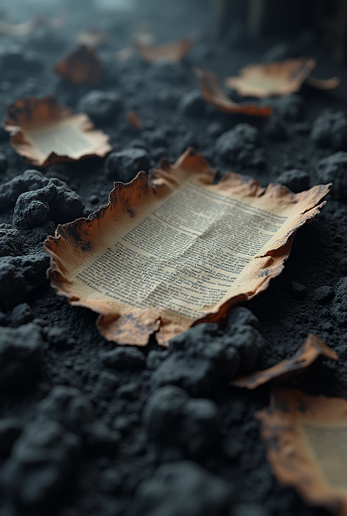 BURNED OR CHARRED PAPER
