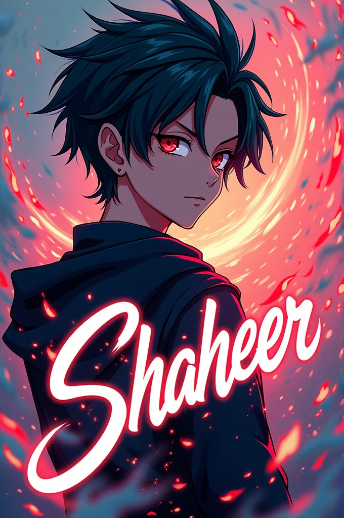 Signature of name shaheer with anime status 
