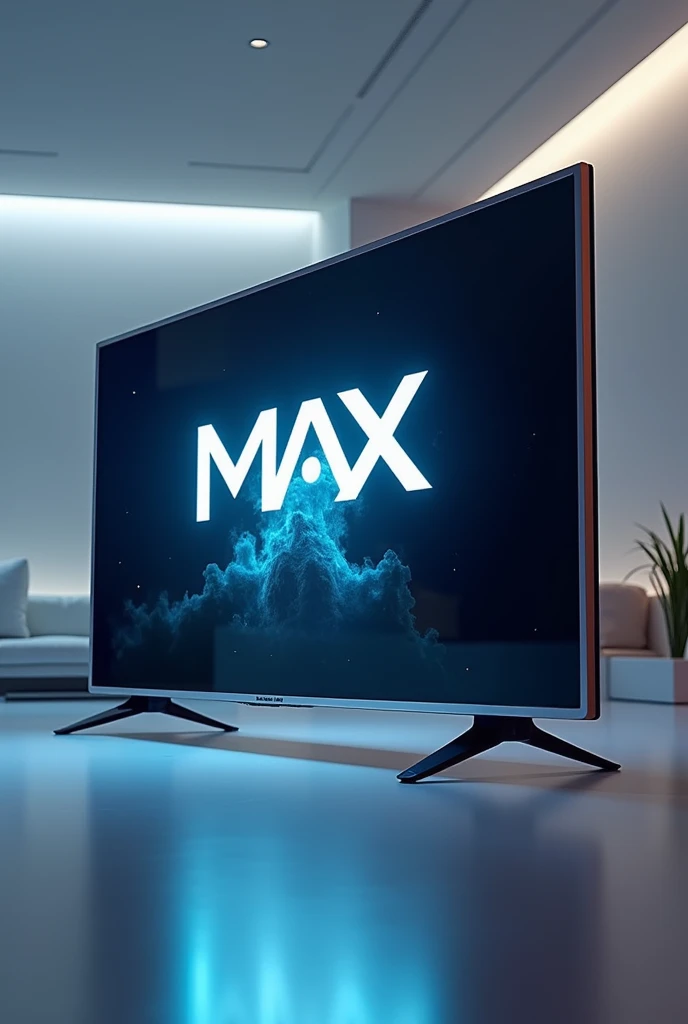 3d tv with logo with the word max