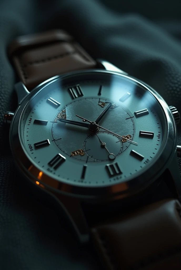Then, I saw something reflected in the watch glass. A shadow. It wasn't mine.