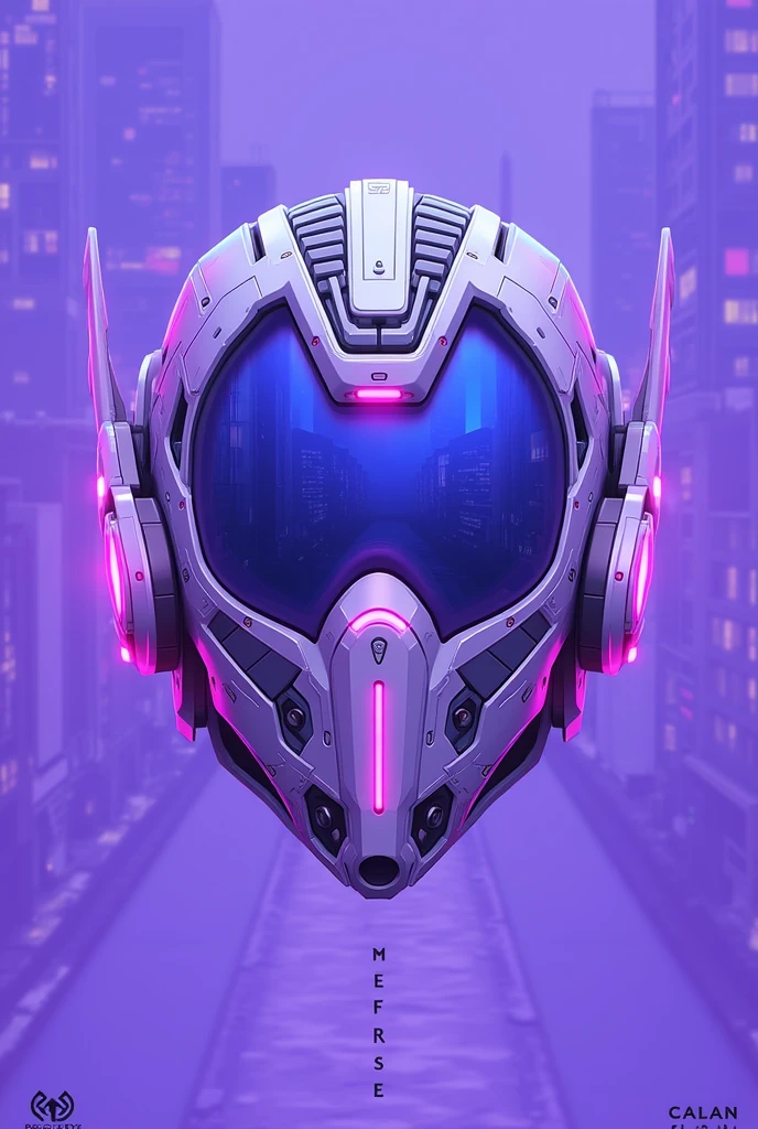 Cyberpun helmet for nft