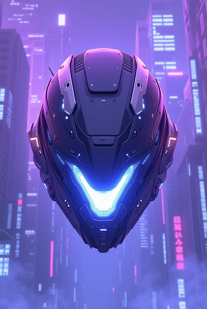 Cyberpun helmet for nft
