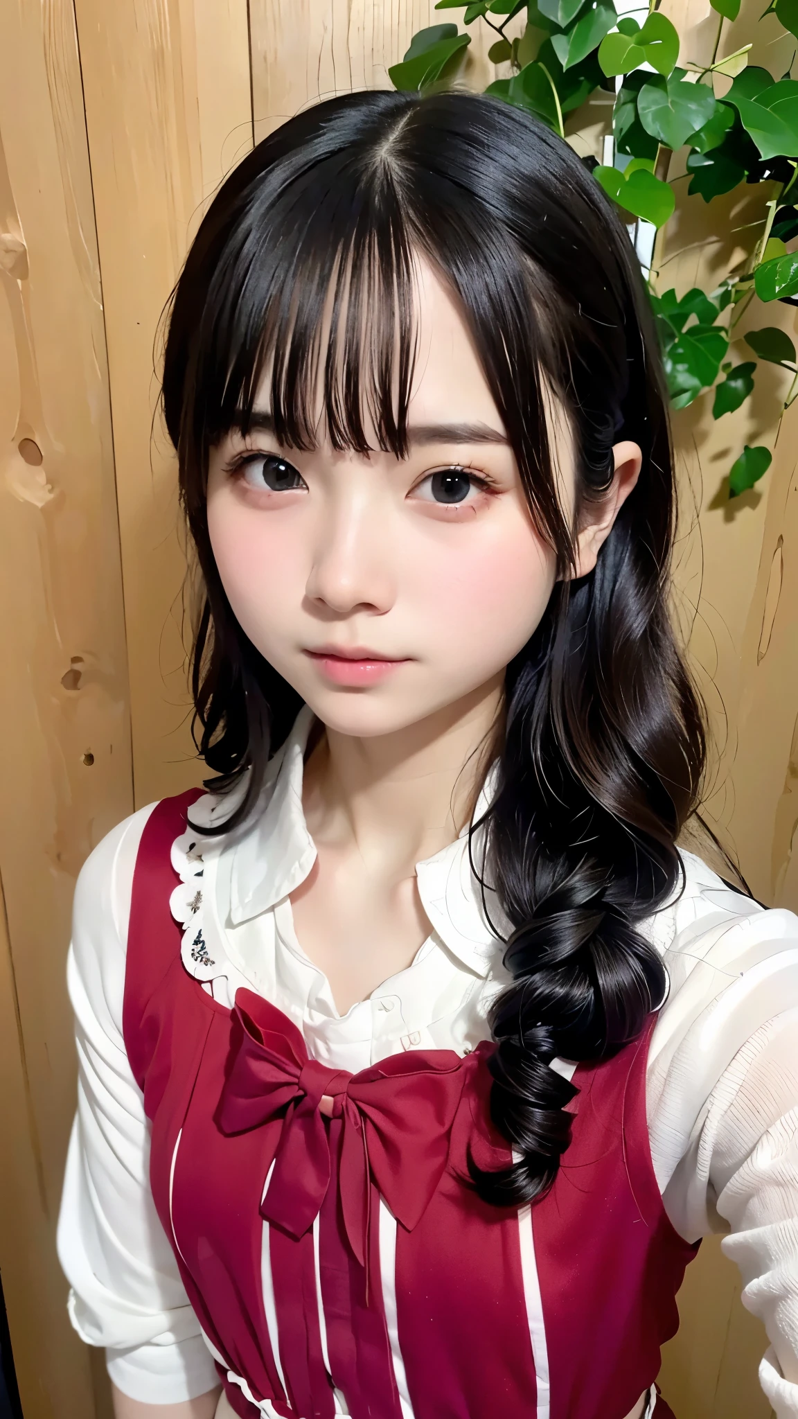 (masterpiece, Highest quality:1.2), One Girl, , cute, Expressionless, alone, Small Nose, Small red cheeks and nose, 非常にcute表情, Random Hairstyles, Flat Chest、