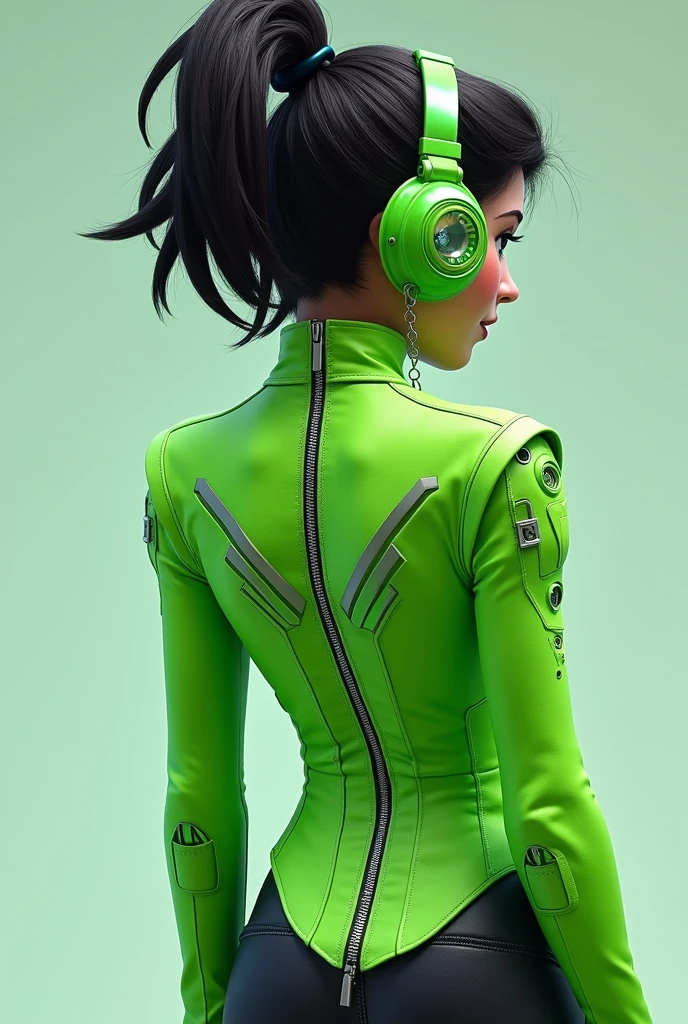 From Wreck It Ralph Vanellope Infinity Girl Jacket Grün Zip