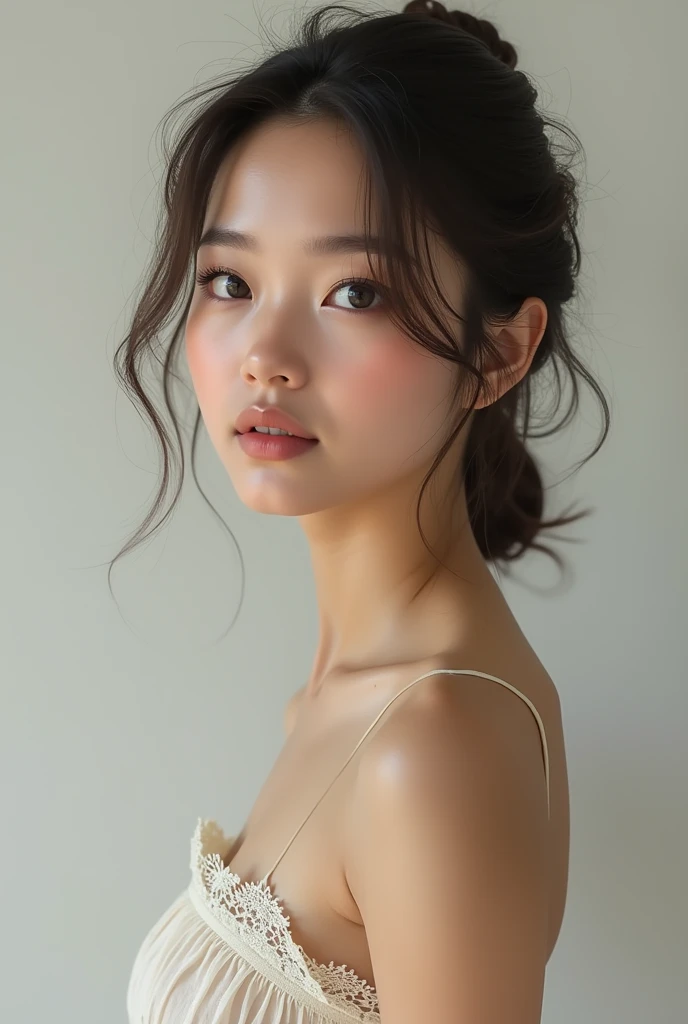 (photorealism:1.2), beautiful  girl without dress
