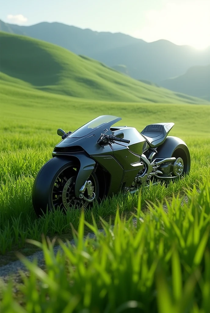 Super bike and grass