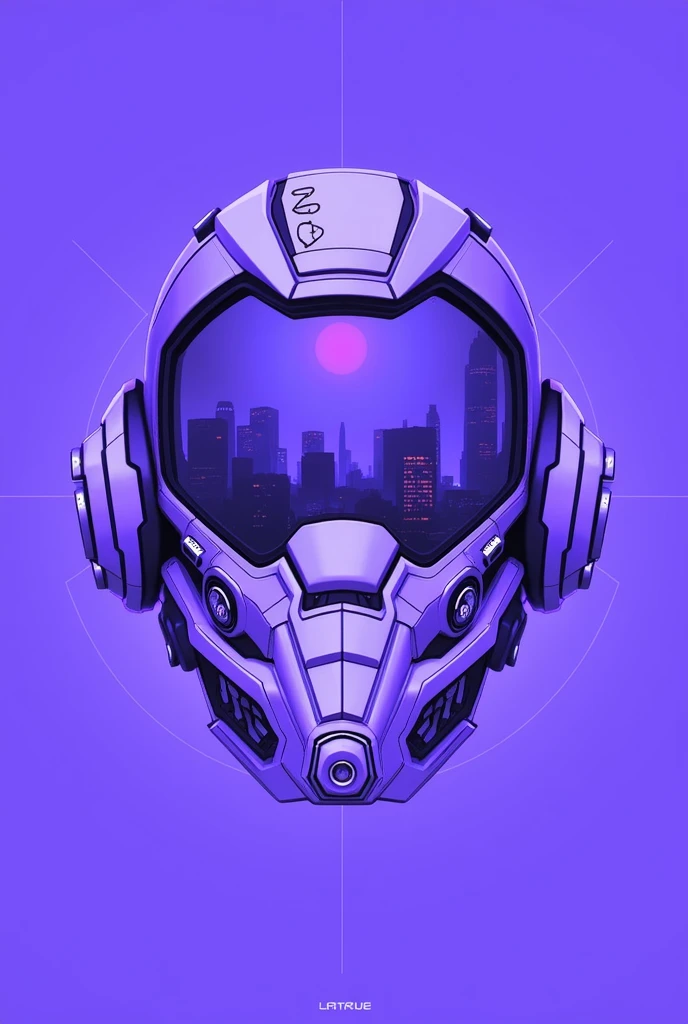 Cyberpun helmet for nft