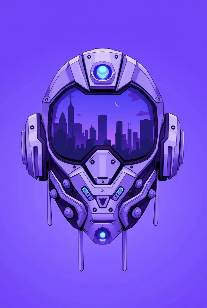 Cyberpun helmet for nft