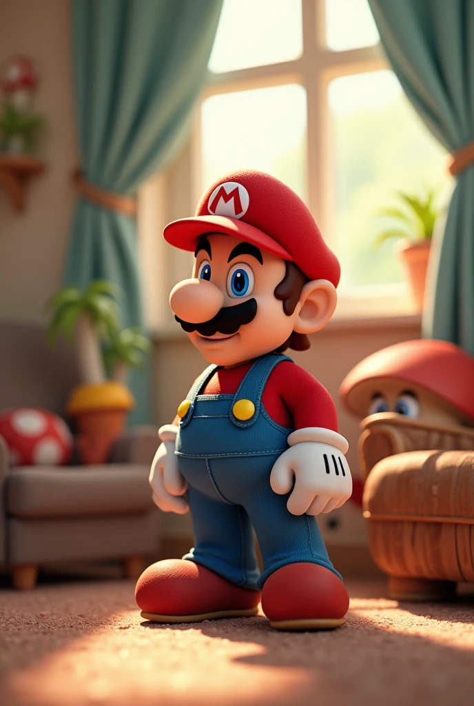 Mario in slippers