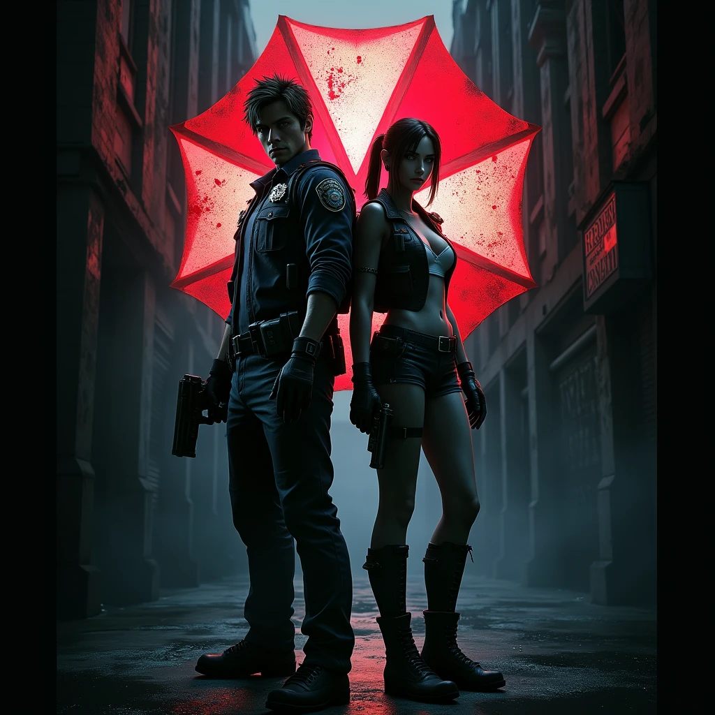 Resident Evil 2 game poster, Game Characters, poster, with "Resident Evil2
" text at the top,