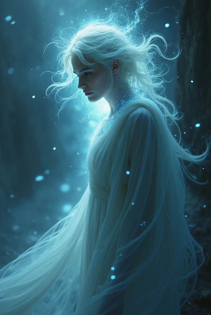 Generate a character depending on this text Aurora: A name that repeats itself in Liam's dreams, associated with the hope of redemption and the key to breaking the dark pact that binds him to immortality and darkness. man
