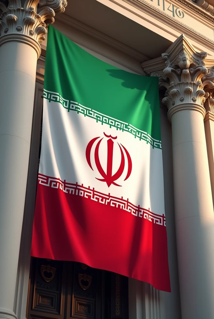Iran flag on prime minister 