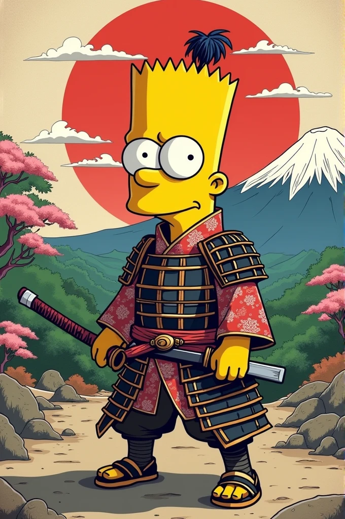 Bart Simpsons samurai 