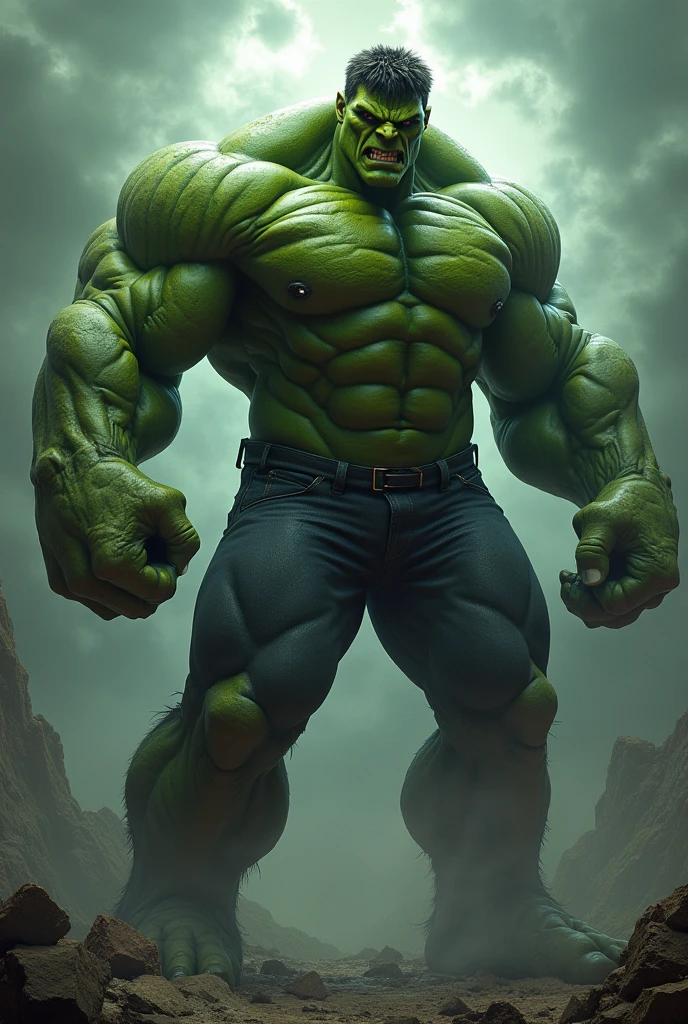 A jiant green hulk