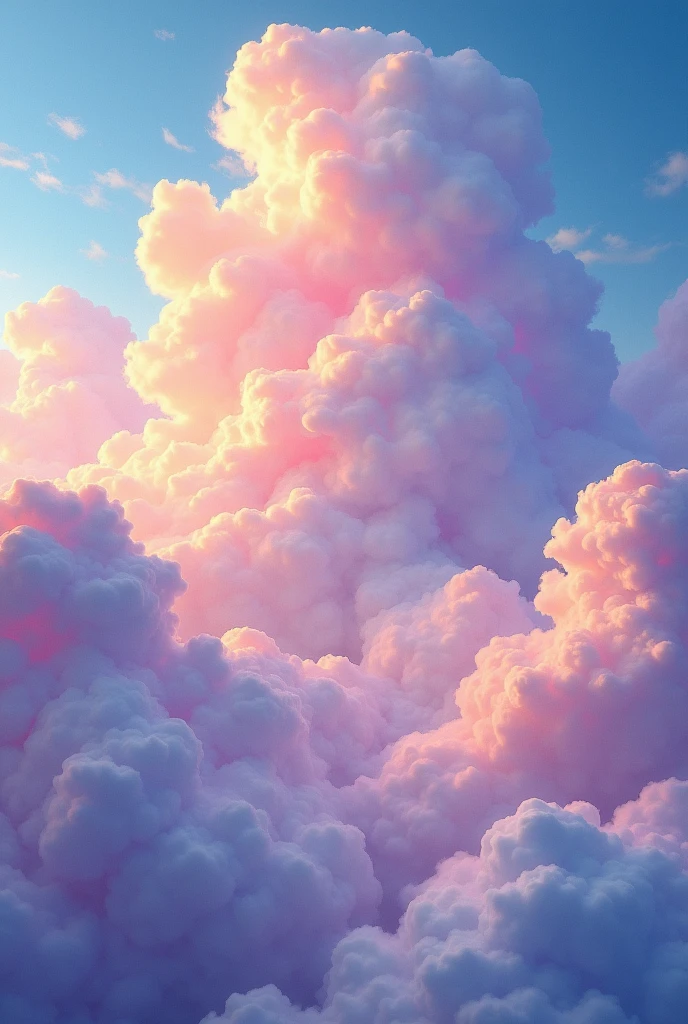 Made of colorful clouds,超High resolution, masterpiece, Attention to detail, high quality, 最high quality, High resolution