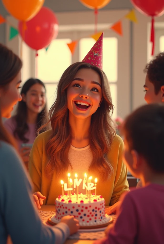 Generate photo of (Happy Birthday Lulu)