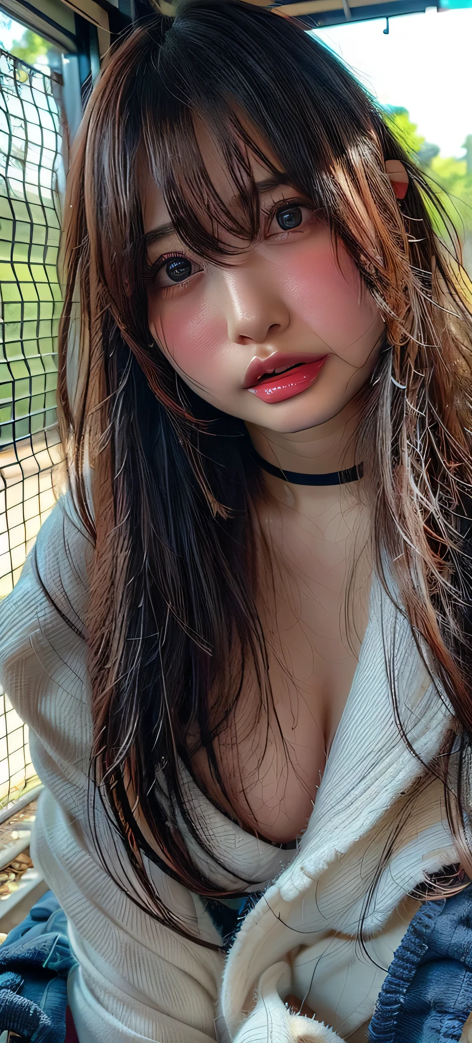 (The most beautiful mother in Japan))、((sexly))((Sex Education Mom))((sexlyすぎるママ))、((Big breasts that are too big and a little saggy))、((Very soft breasts))、((Smooth Bob Hair))((Wearing a lewd shiny micro bikini))((Perfect body))、((クールな顔立ちにピュアでsexlyな表情))、((A motherly face))、((Sweaty body))((涙とsexlyな目))、((Bask in the sunlight))、((Sit directly on abandoned railway tracks))((Everything is full of sexual and obscene charm.))、((Sweat makes the skin oily and shiny.))、((Realistic mommy boobs))、((Sweaty, shiny skin))、((超弩級のsexly身体))((sexly雰囲気の写真))、((Sweat is running down her cleavage))、、((Plumplung))((Breasts that you want to suck))、((Staring at the camera with a shy and confused look))、((The shape of the female genitalia is clearly visible))、((She looks shyly at the camera with a lewd expression.))、
