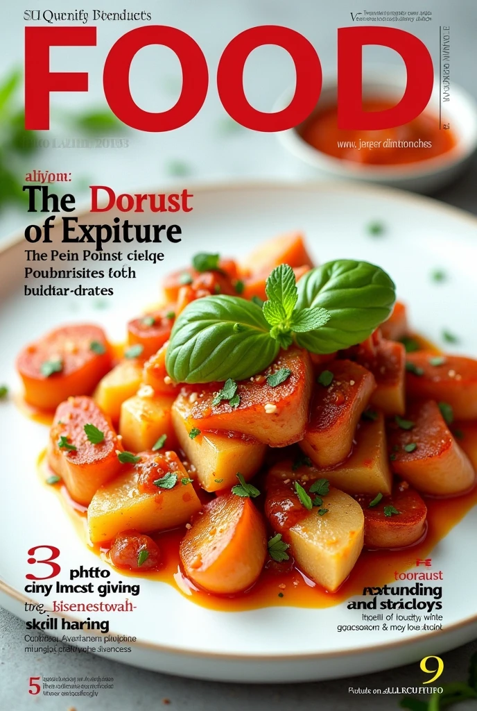 Food  magazine cover design