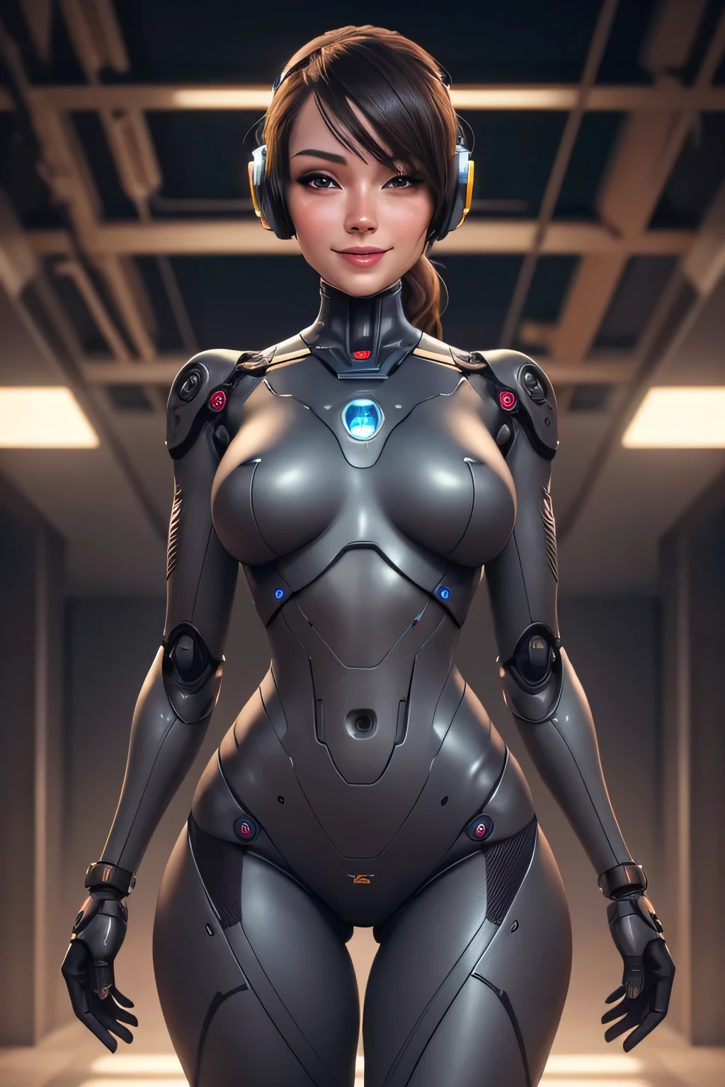 A woman who was transformed into a spy robot A scene where you are shocked to see your own body The background is the operating room, UHD, retina, masterpiece, ccurate, anatomically correct, textured skin, super detail, high details, high quality, best quality, highres