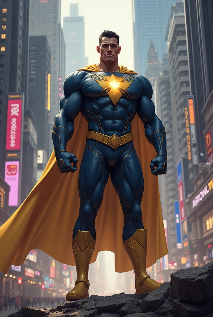 **Personality:**
OmniForce is characterized by compassion, intelligence, and a strong sense of justice. They are wise and strategic, effectively utilizing their diverse abilities to tackle various challenges. Driven by a desire to protect the innocent and maintain peace, OmniForce embodies the ideal of a hero who balances power with responsibility.
In summary, OmniForce is a superhero who merges the best traits of iconic heroes into a single, well-rounded character. Their blend of powers, comb