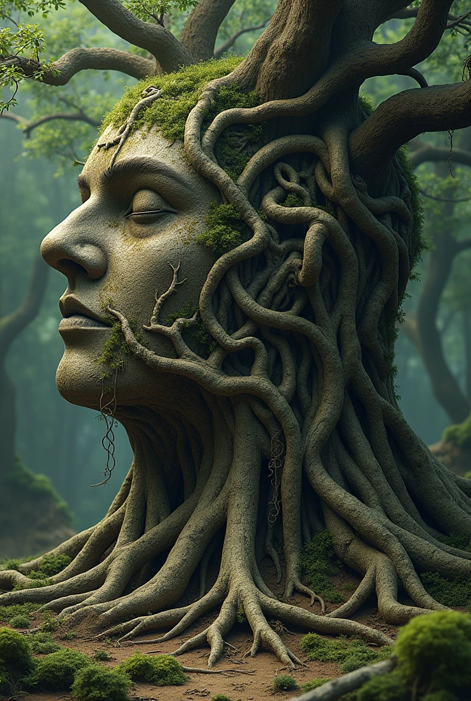 tree roots that form the ‘philosophy’ writing pattern