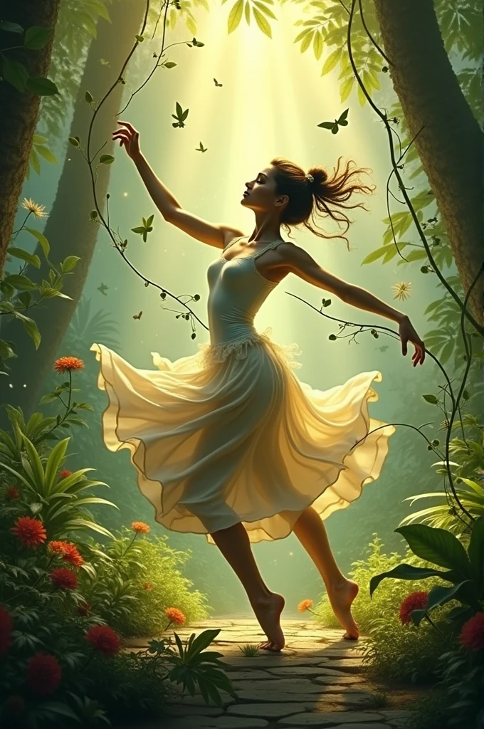 Dance image in plant