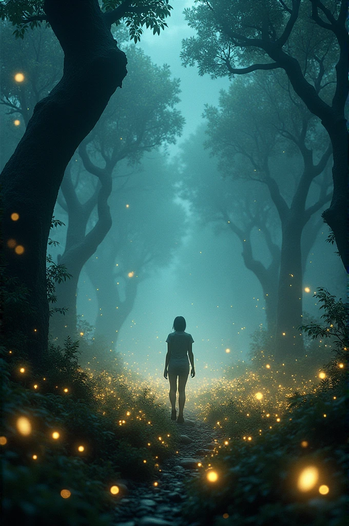 A strange place full of fireflies