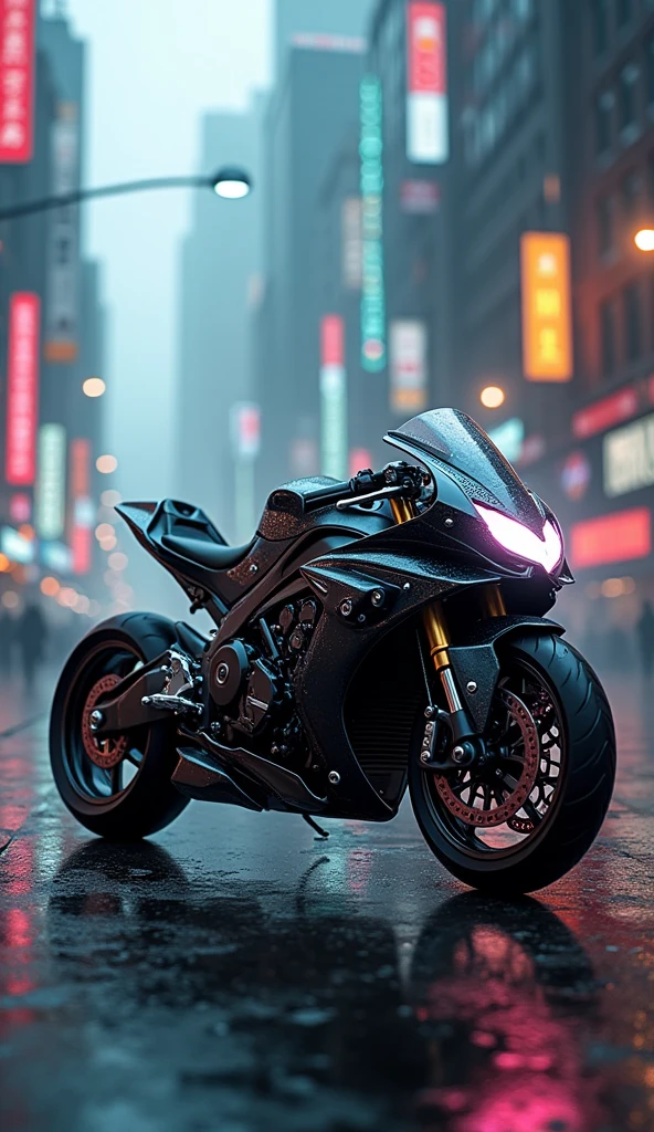 Cyberpunk motorcycle mobile wallpaper
