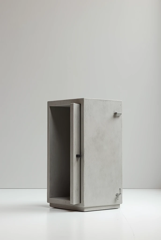 concrete flag stand, 3D image ,Open safe, unique design