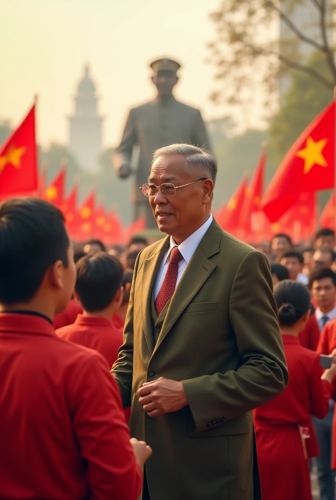 Take some commemorative photos to celebrate the National Day of the Socialist Republic of Vietnam.